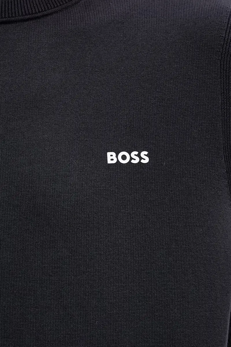 maglione in cotone colore nero 50541940 Blu navy miniatura 4