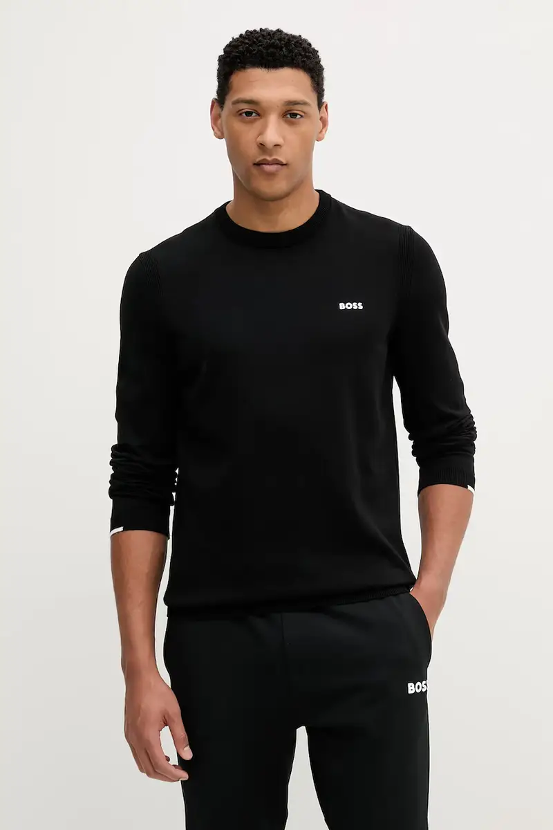 maglione in cotone uomo colore nero 50541940