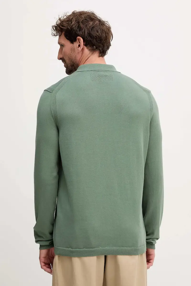 maglione in cotone uomo colore verde 50551688 miniatura 3