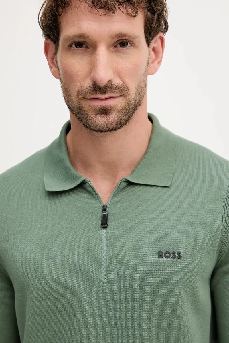 maglione in cotone uomo colore verde 50551688 miniatura 4