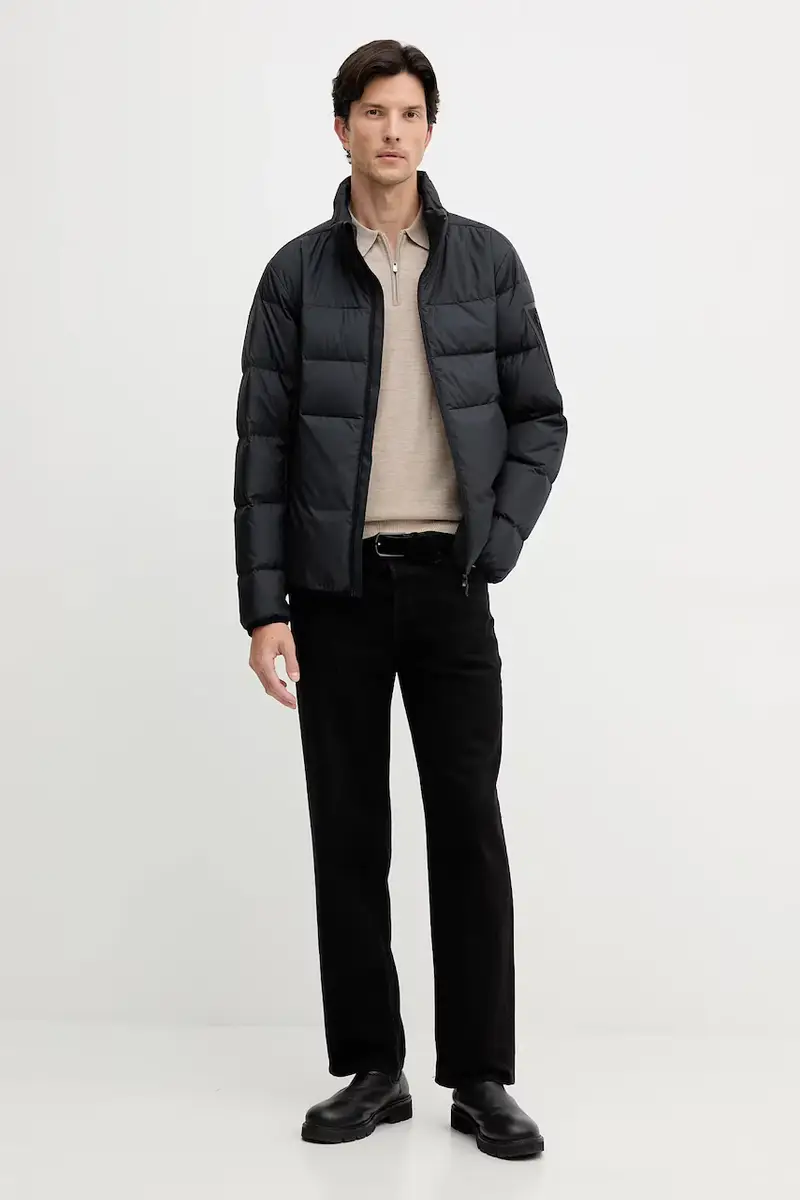 piumino colore blu navy 50544322 Nero miniatura 2