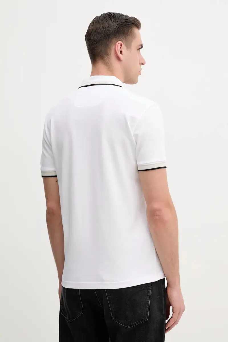 polo in cotone colore bianco 50469055 miniatura 2