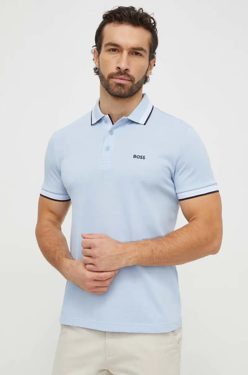 polo in cotone colore blu 50469055