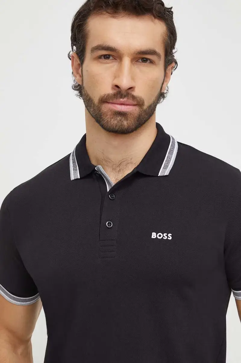 polo in cotone colore nero 50469055