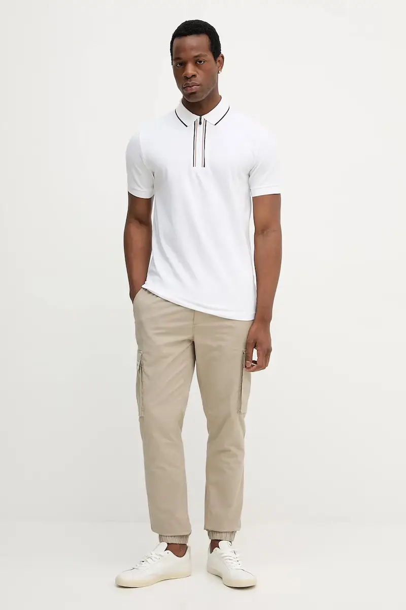 BOSS Green Polo Uomo Bianco 2982433 miniatura 2