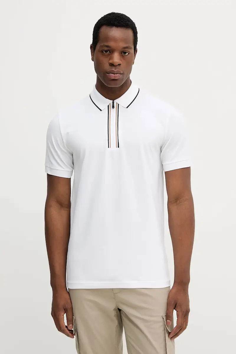 BOSS Green Polo Uomo Bianco 2982433