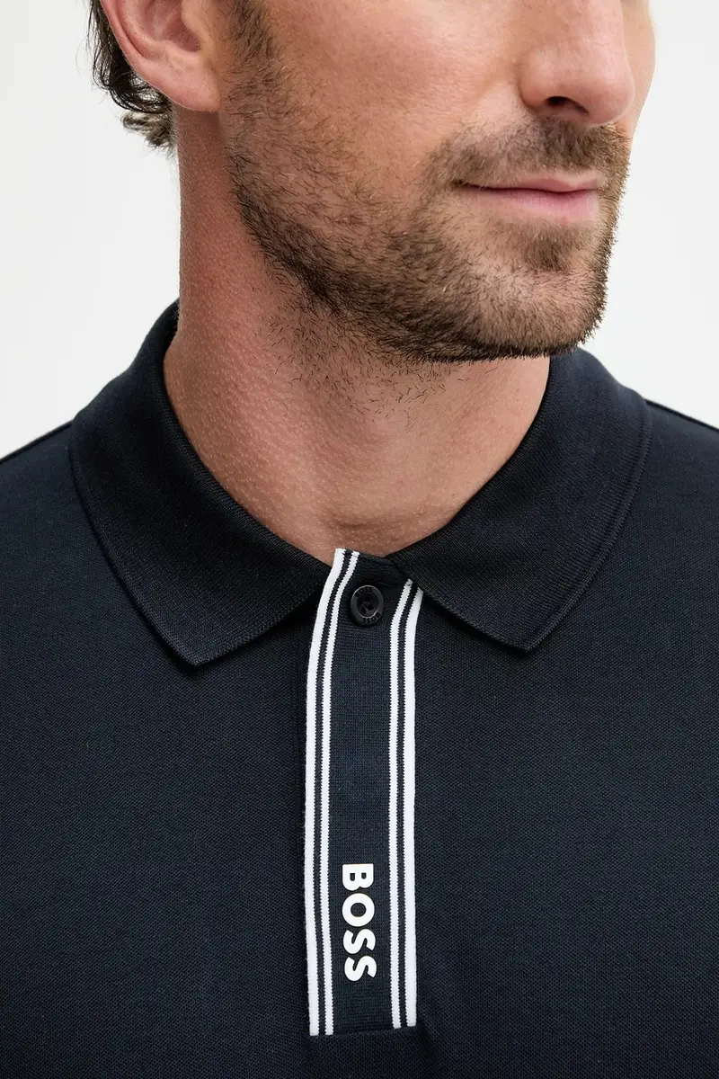 BOSS Green Polo Uomo Blu 3594912 miniatura 5