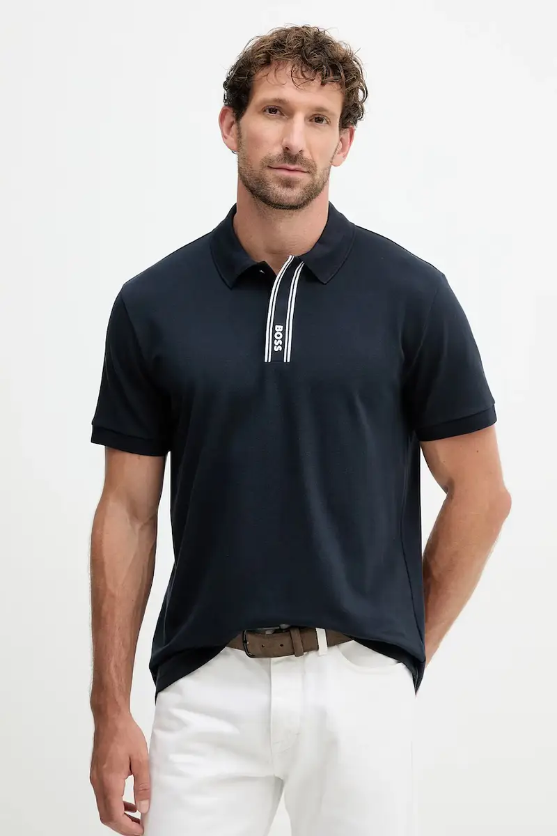 BOSS Green Polo Uomo Blu 3594912