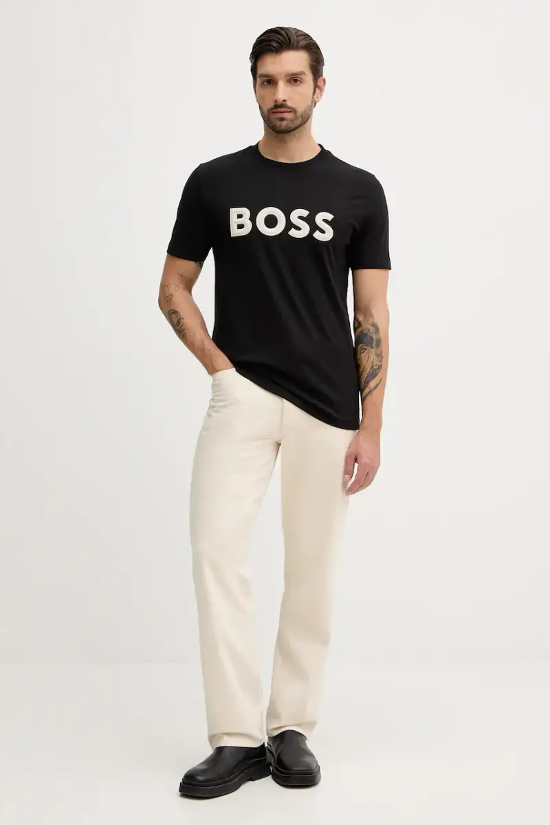 BOSS Green T-shirt Uomo Nero 3920010 miniatura 2