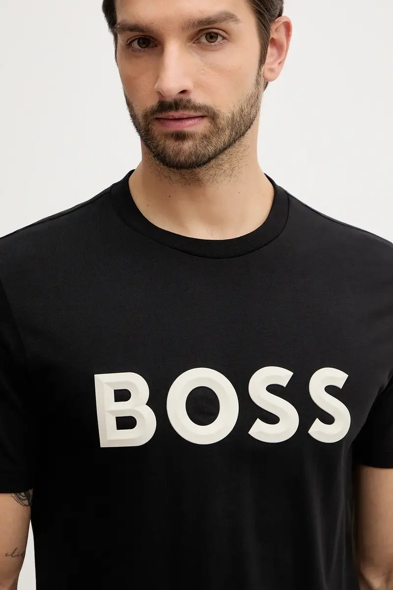 BOSS Green T-shirt Uomo Nero 3920010 miniatura 4