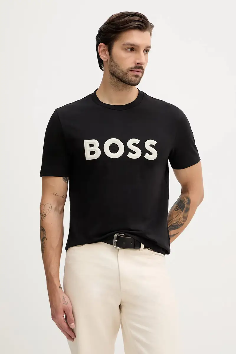 BOSS Green T-shirt Uomo Nero 3920010