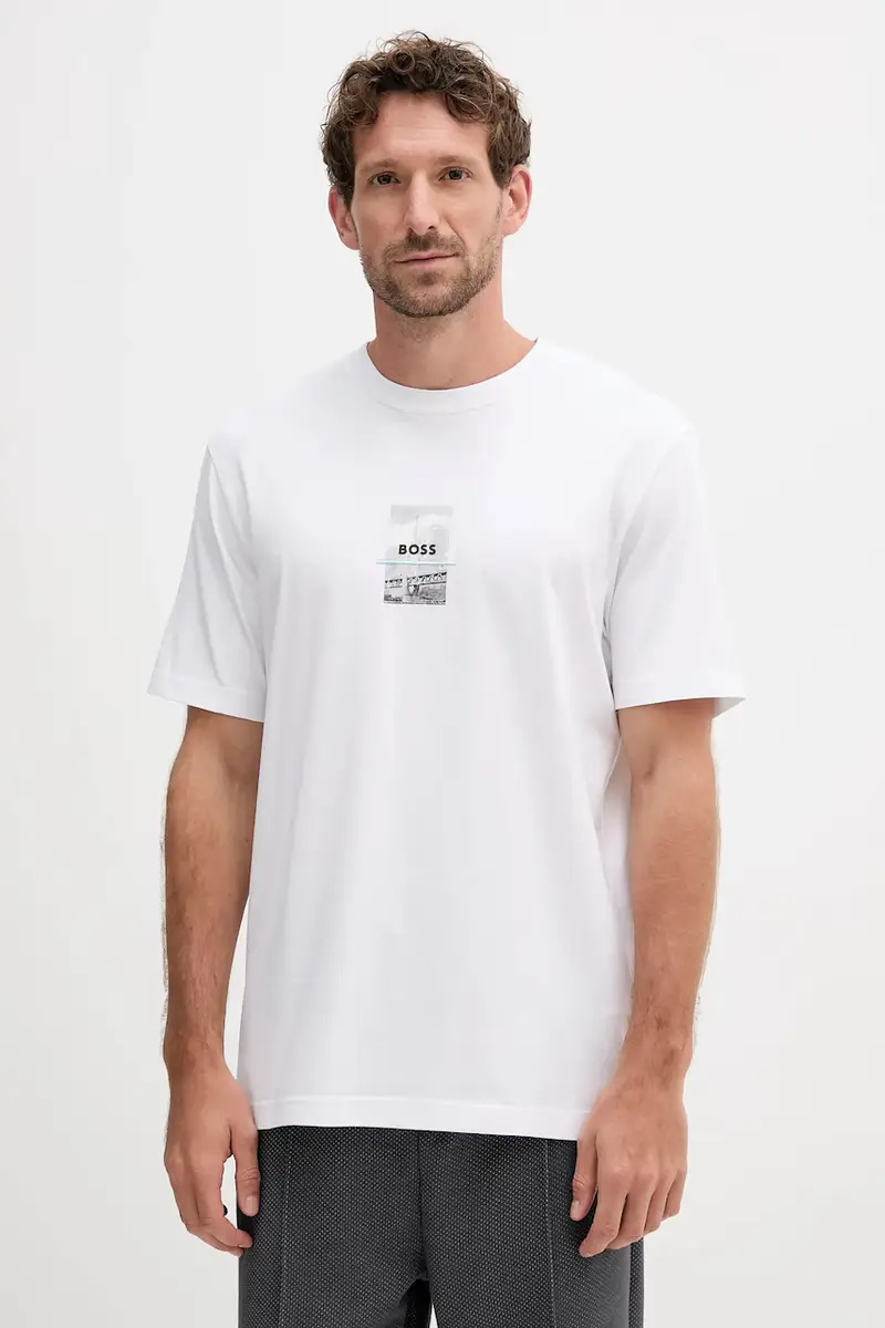 BOSS Green T-shirt Uomo Bianco 3124604 miniatura 3