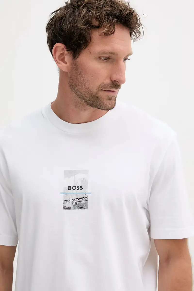 BOSS Green T-shirt Uomo Bianco 3124604 miniatura 4