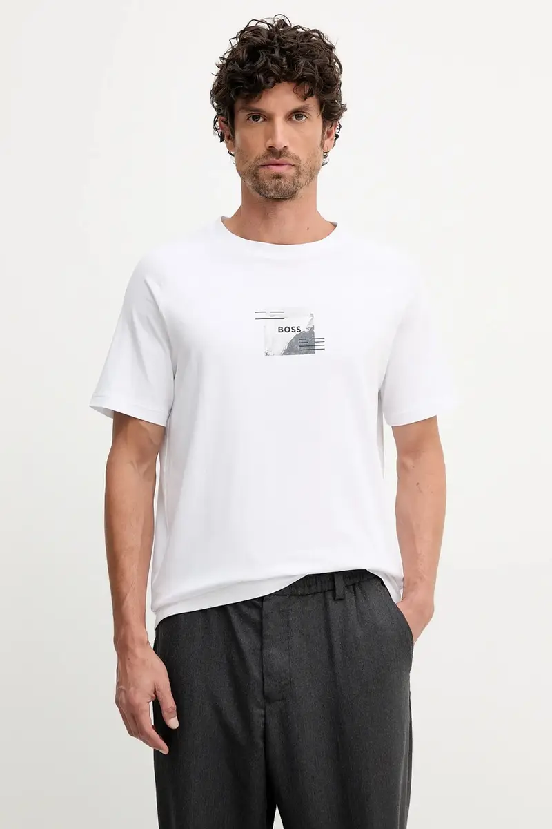 BOSS Green T-shirt Uomo Bianco 3423615 miniatura 3