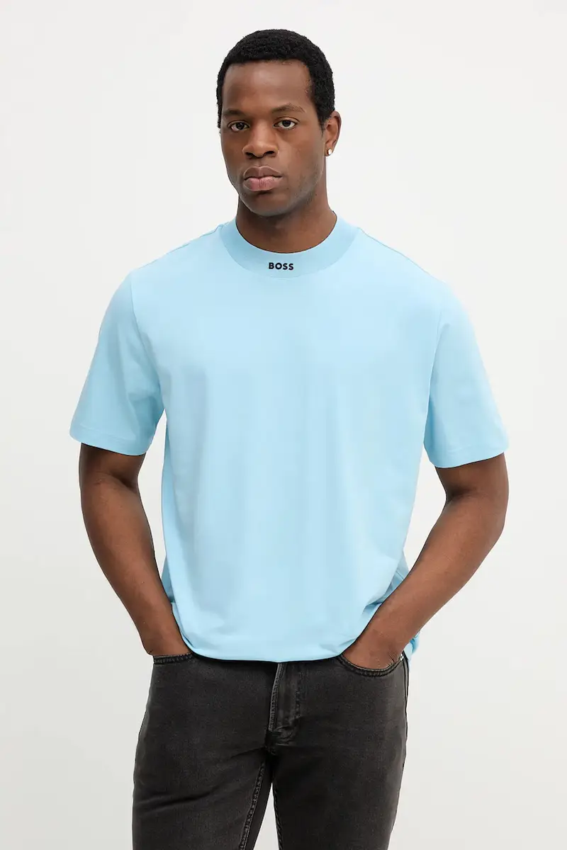 BOSS Green T-shirt Uomo Blu 3132882