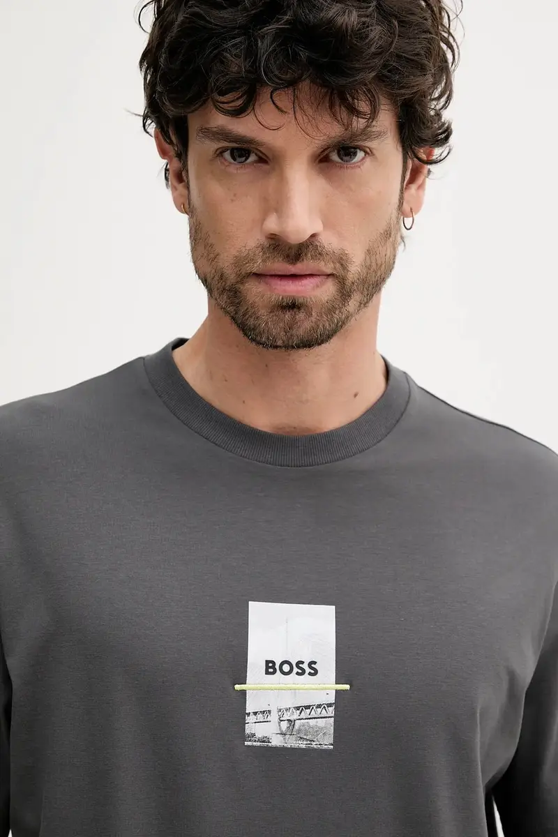 BOSS Green T-shirt Uomo Grigio 3325025 miniatura 3