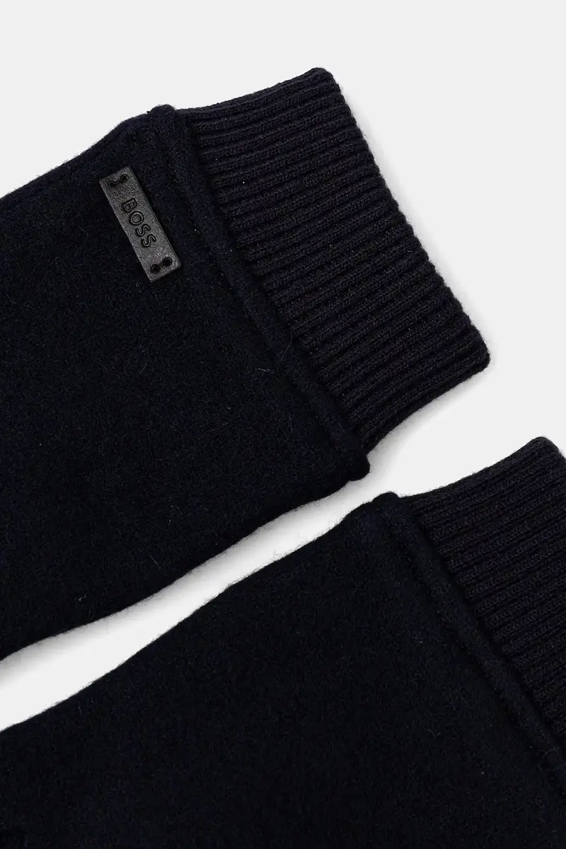 guanti con lana colore blu navy 50551611 miniatura 2