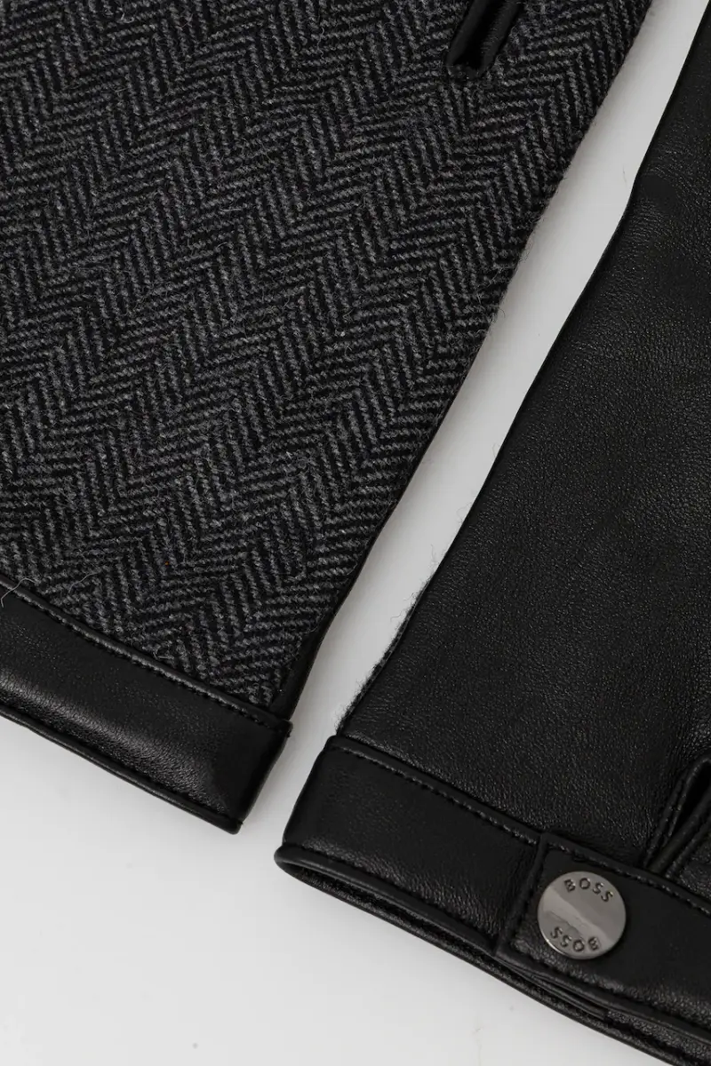 guanti con lana colore nero 50548843 miniatura 2