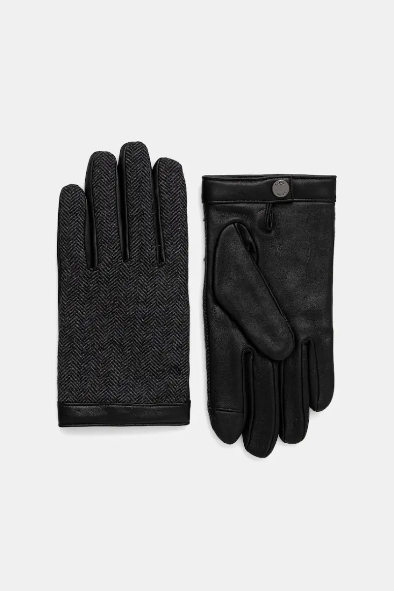 guanti con lana colore nero 50548843