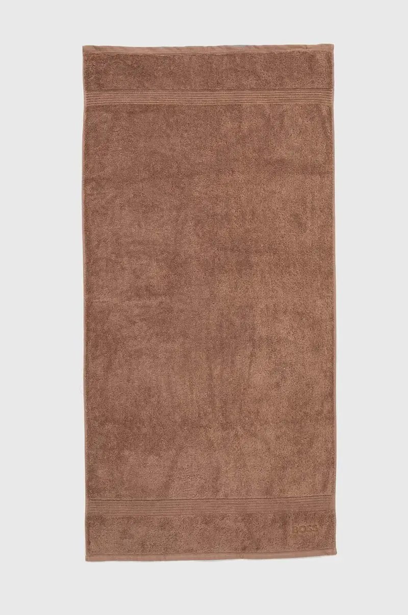 Hugo Boss asciugamano grande in cotone Bath Towel Loft Marrone