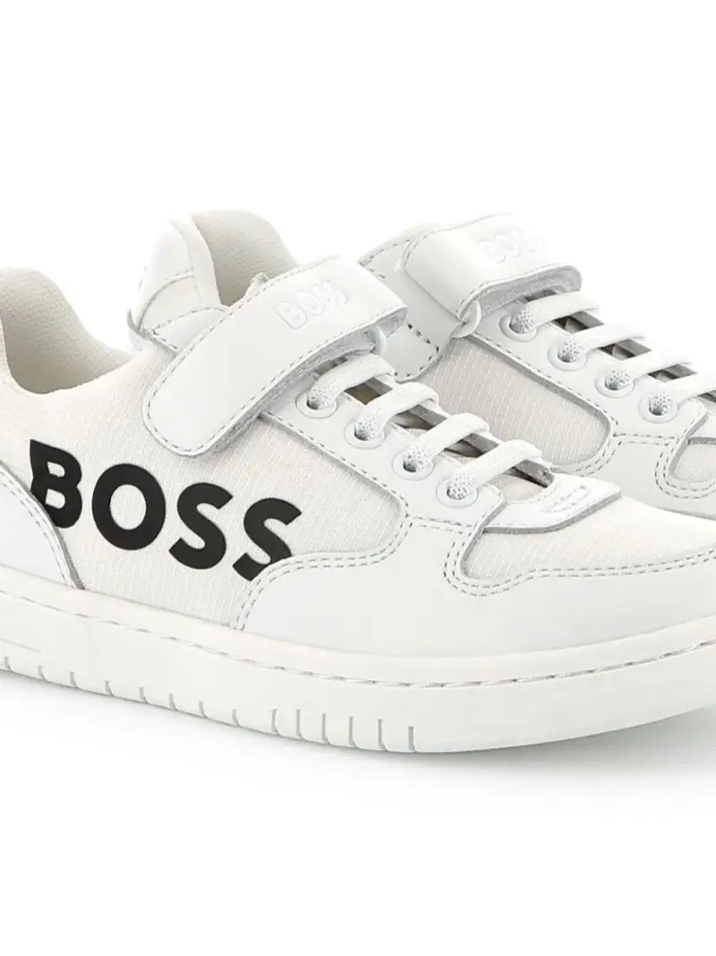 Sneakers boss bianche Bianco miniatura 2