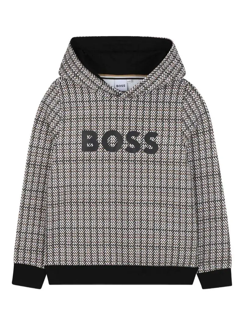 Boss Kidswear Felpa Nero e Bianco