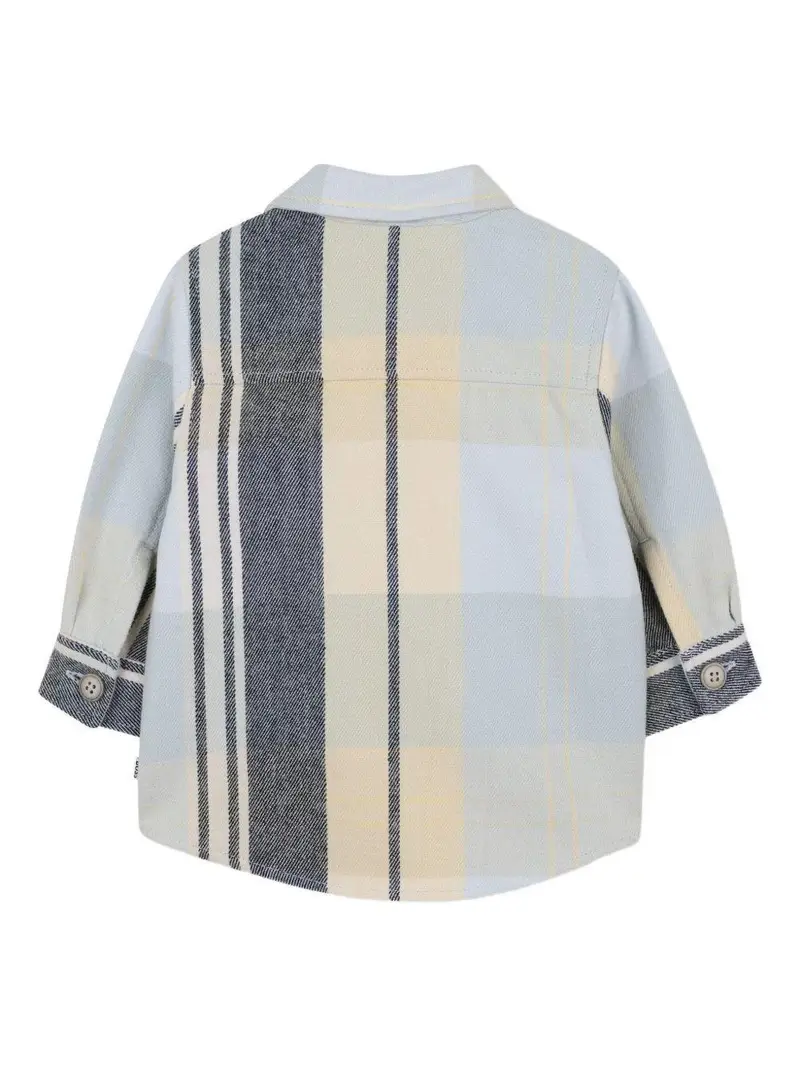 Boss Kidswear Camicia a Righe Blu Cielo miniatura 3