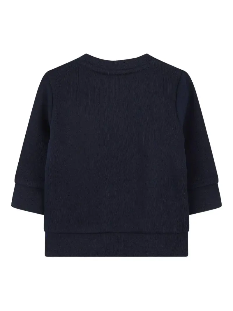 Boss Kidswear Maglione blu navy con logo miniatura 2
