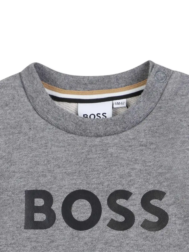 Boss Kidswear Felpa Grigia per Bambini miniatura 2