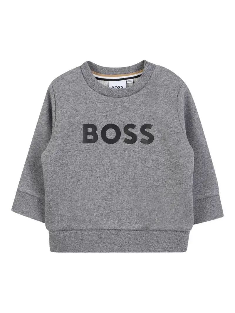 Boss Kidswear Felpa Grigia per Bambini