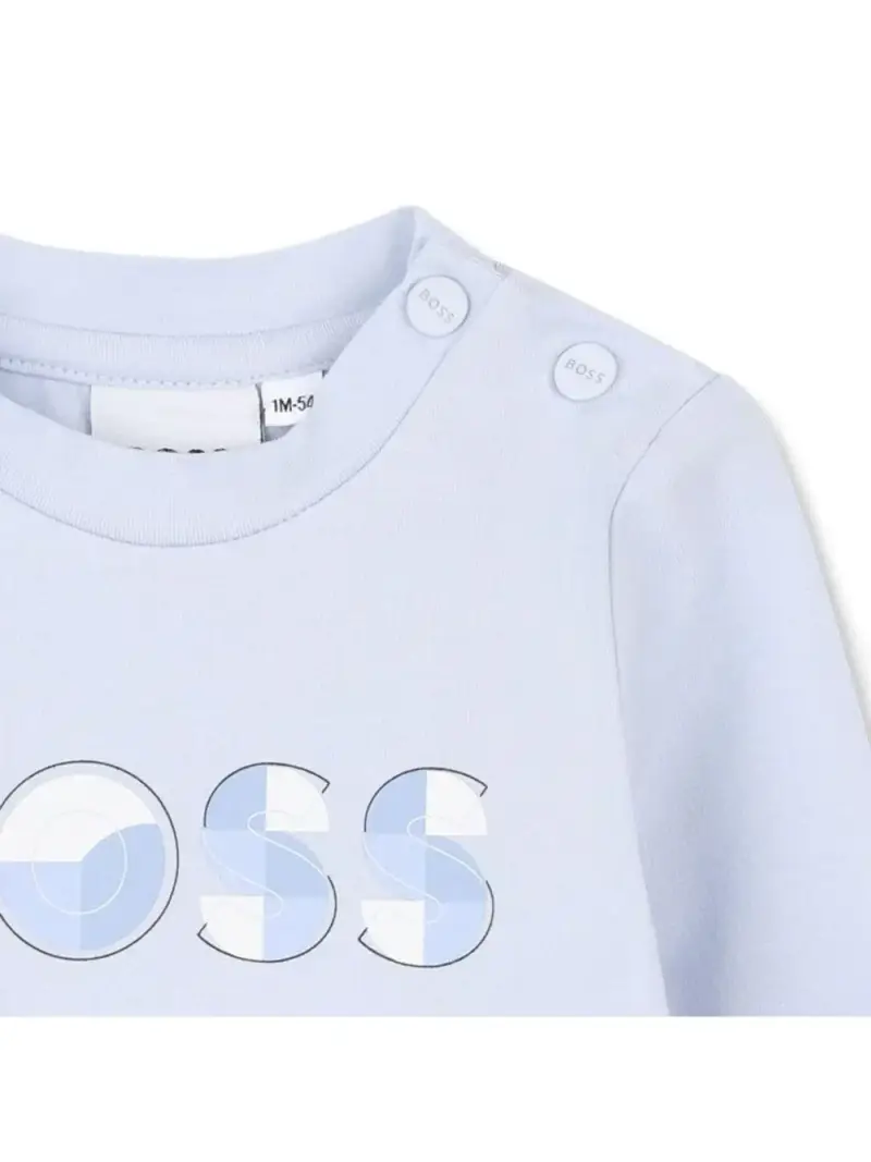 Boss Kidswear Maglietta blu cielo miniatura 3