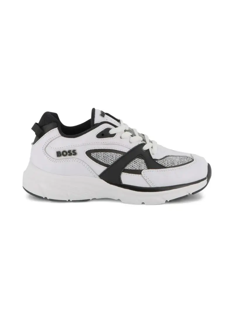 Boss Kidswear Sneakers bianco e nero miniatura 2