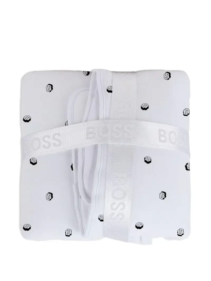 Boss Kidswear Coperta Bianco con Pois miniatura 3