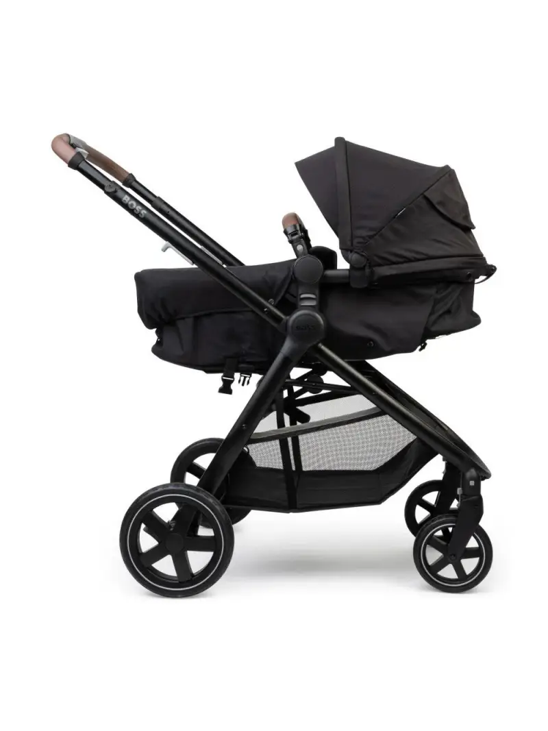 Passeggino Boss Kidswear compatto 2 IN 1 Nero