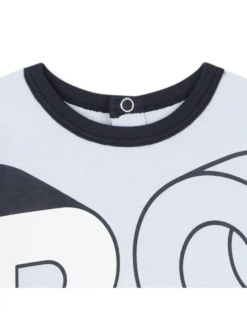 Pigiama BOSS Kidswear con Stampa Grafica Blu cielo miniatura 2