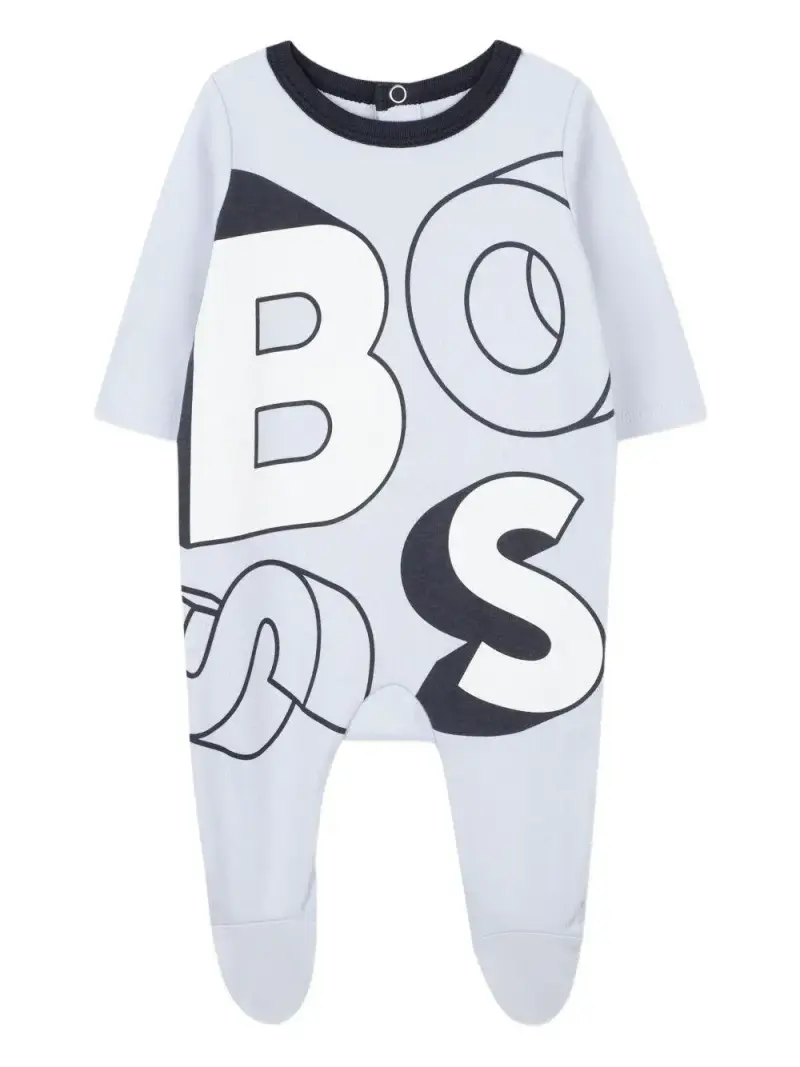 Pigiama BOSS Kidswear con Stampa Grafica Blu cielo