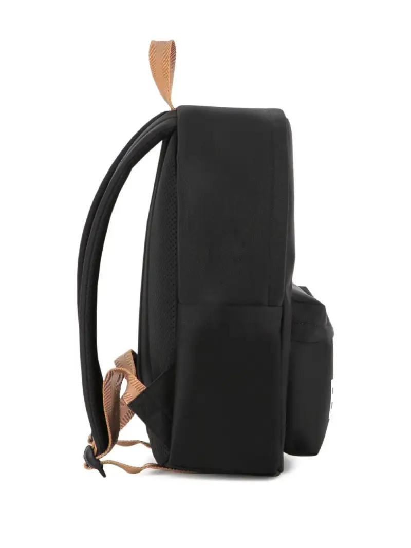 Zaino con Stampa Logo e Spalline Regolabili Nero miniatura 3