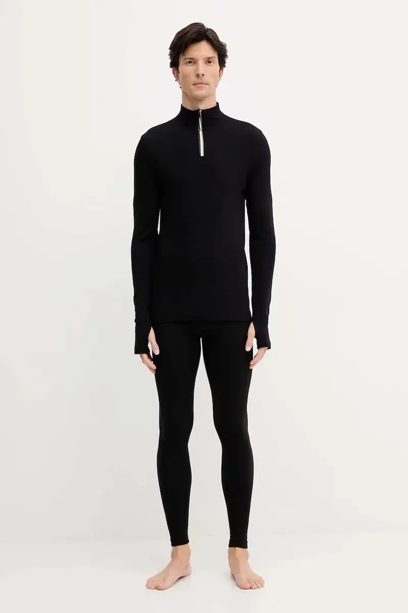 leggins con lana colore nero 50544376 miniatura 2