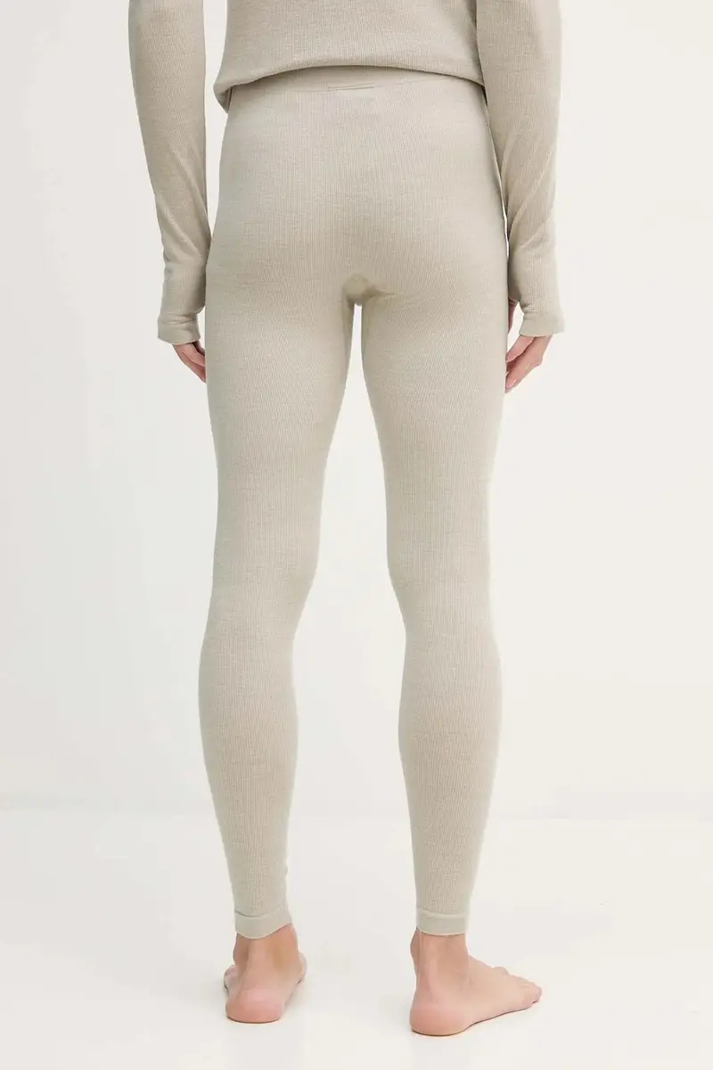 leggins con lana colore verde 50544376 miniatura 3