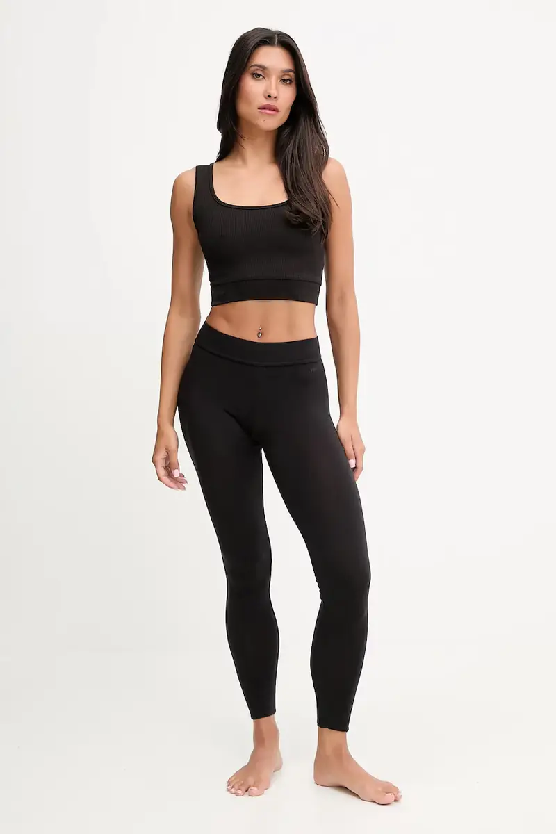 leggins lounge con lana colore nero 50550092 miniatura 2