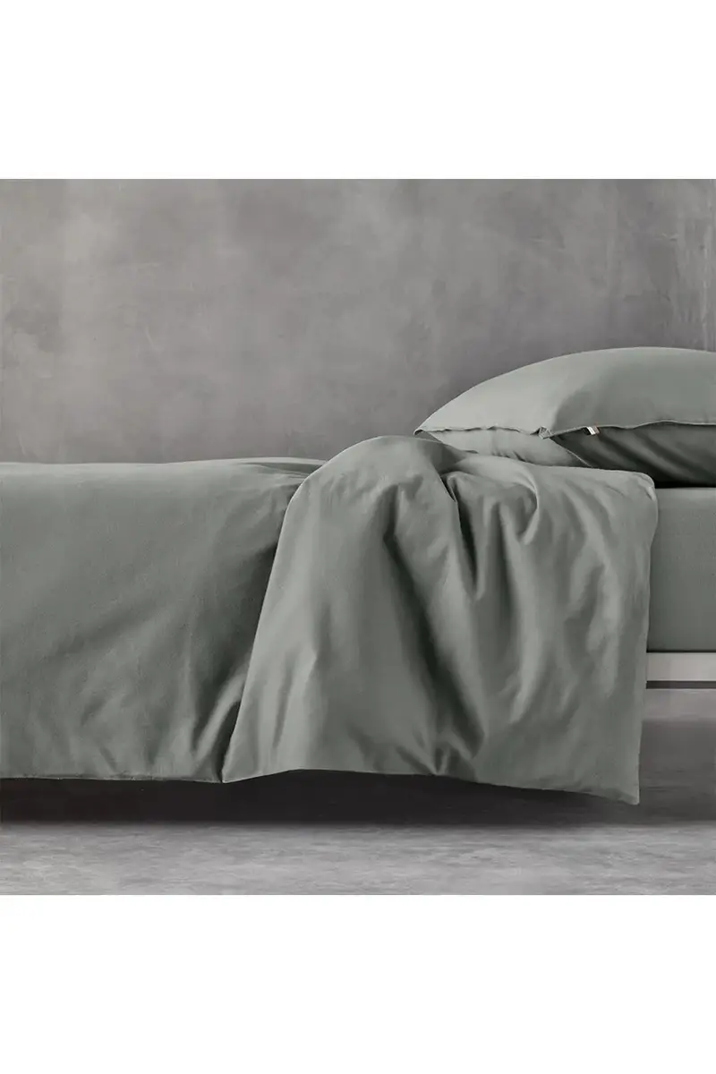 lenzuolo con angoli in cotone BEBOSS Khaki 140 x 200 cm Verde miniatura 3