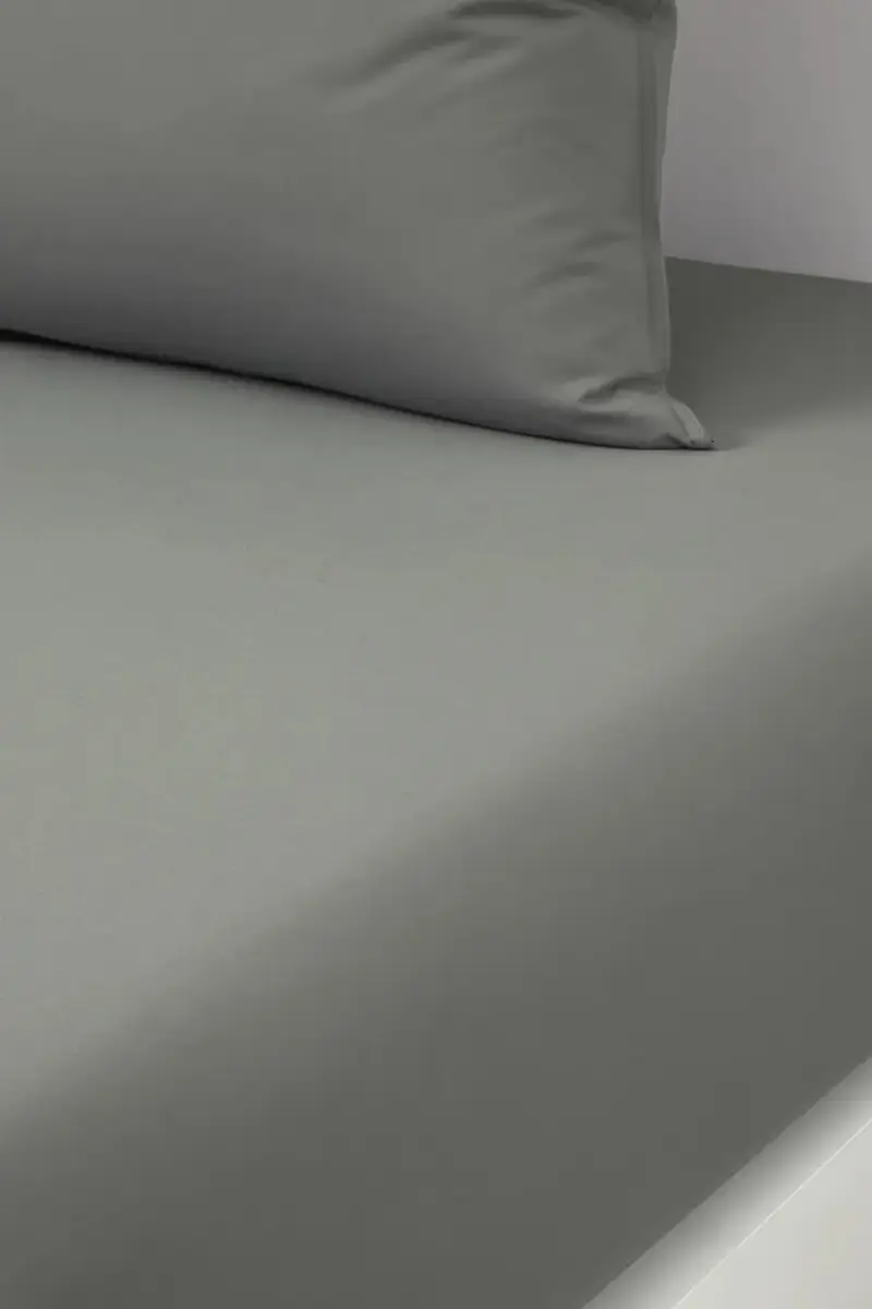 lenzuolo con angoli in cotone BEBOSS Khaki 160 x 200 cm Verde