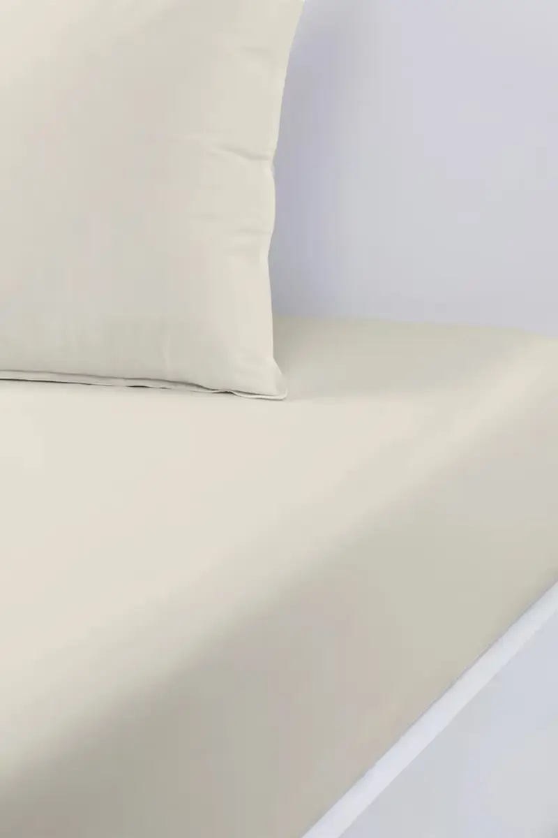 lenzuolo con angoli in cotone BEBOSS Moon 90 x 200 cm Beige