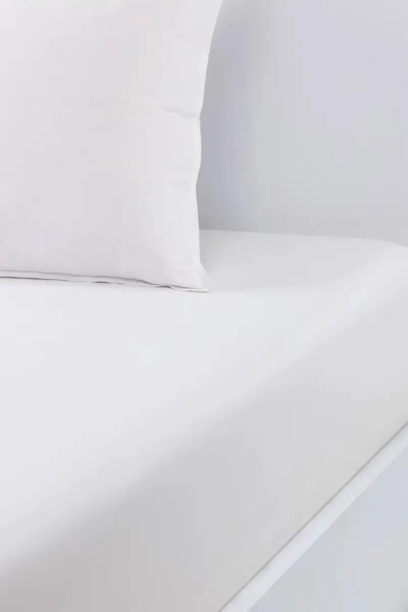 lenzuolo con angoli in cotone BEBOSS White 140 x 200 cm Bianco