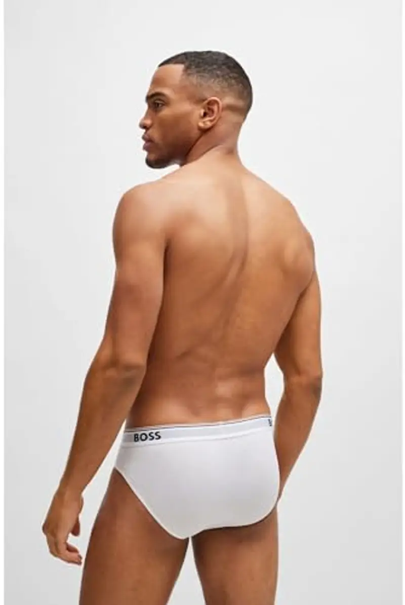 BOSS Lettera 3P Power Mutande, White 100, XL Uomo miniatura 3