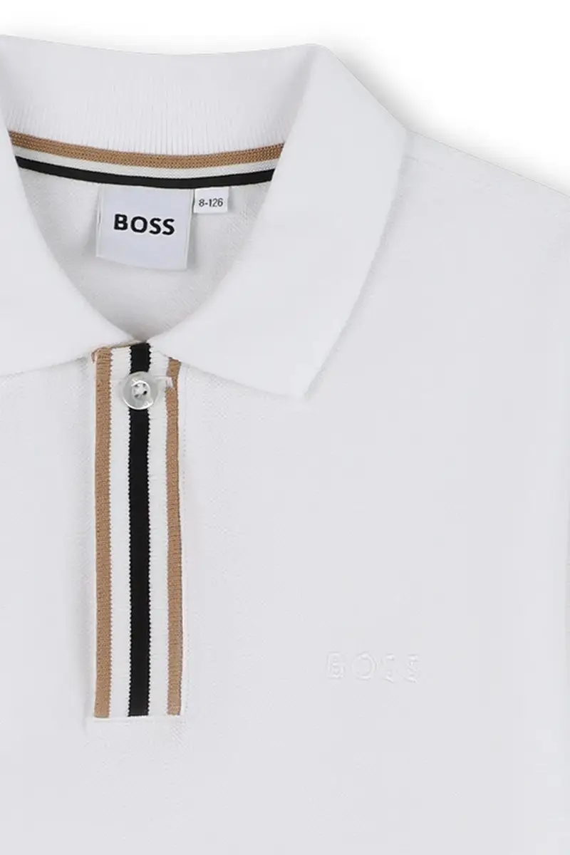 longsleeve in cotone bambino/a colore bianco J52333 miniatura 3