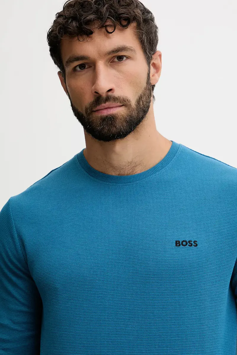 longsleeve lounge colore marrone 50535870 Blu miniatura 4