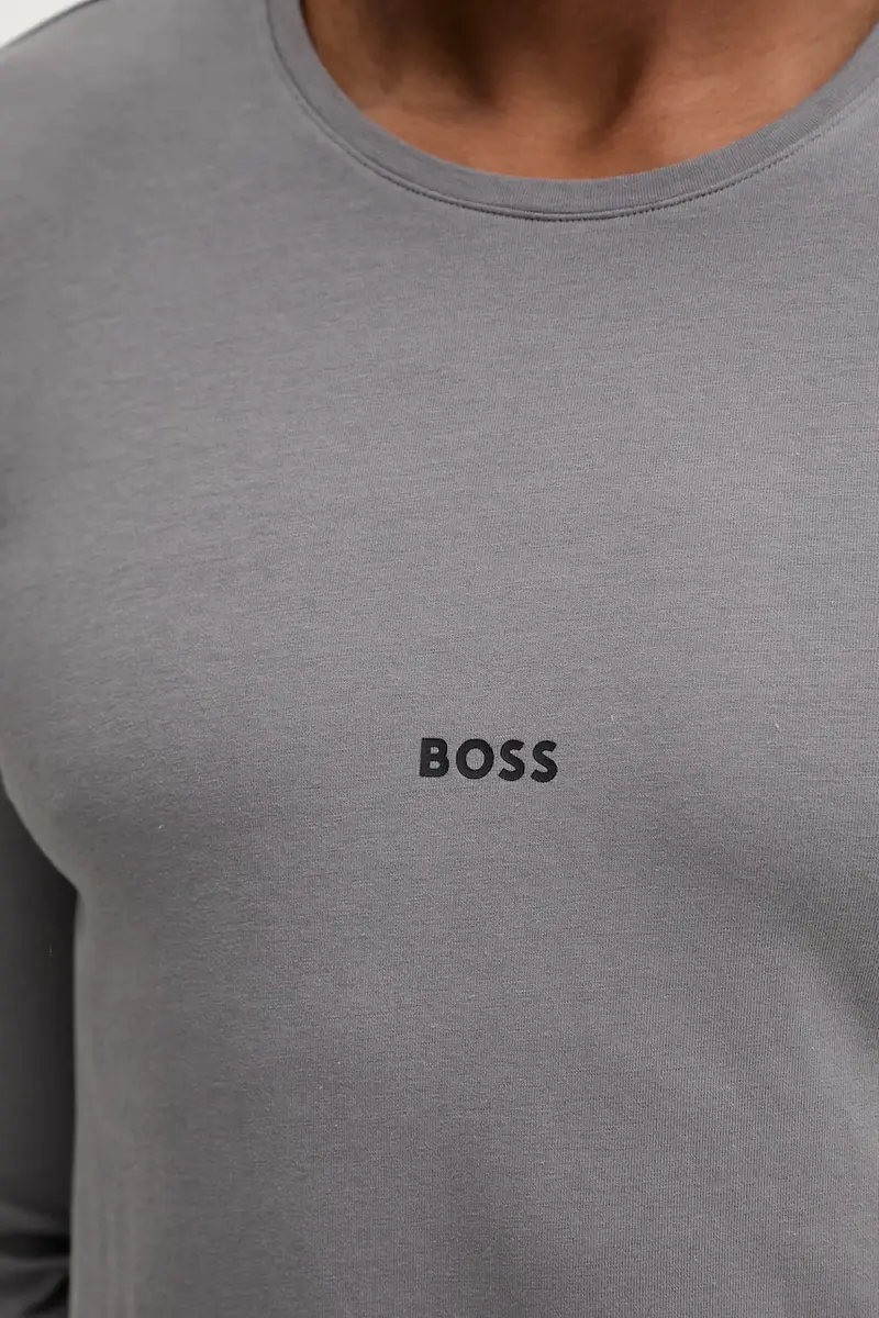 longsleeve lounge uomo colore grigio con applicazione 50550484 miniatura 5