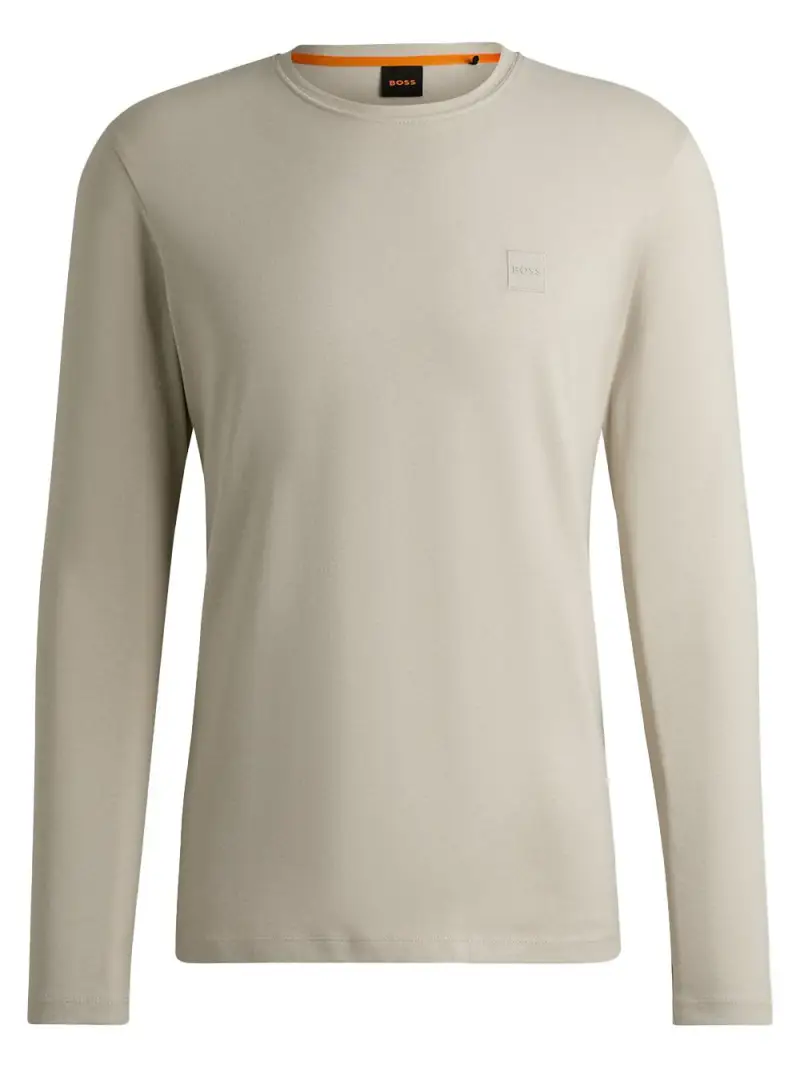 Maglia Taks mini logo petto beige