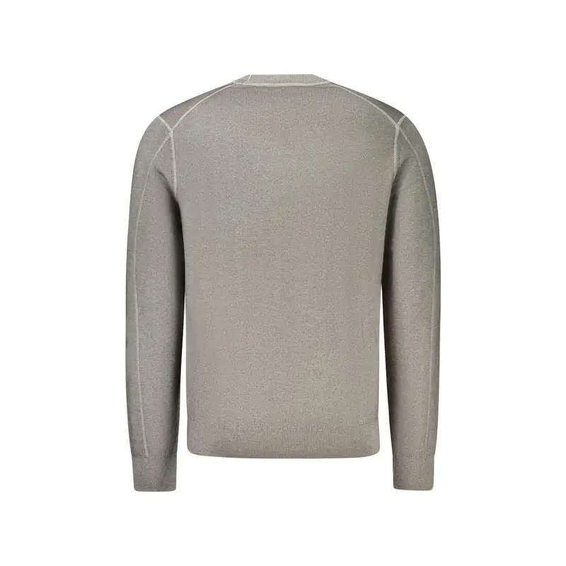 Boss Maglia Uomo Grigio con Ricamo miniatura 2